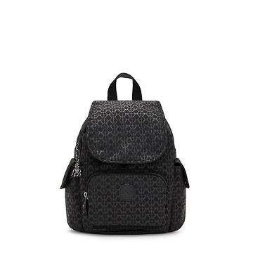 Kipling City Pack Mini Klassiska Printed Ryggsäck Svarta | SE 1732IL